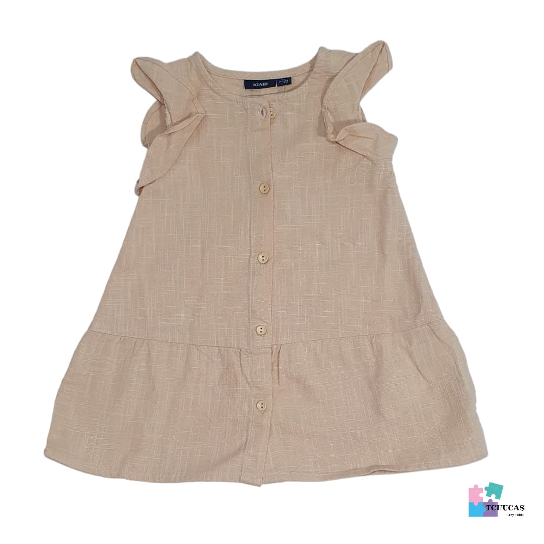 Kiabi beige dress 9 months/ 71 cm