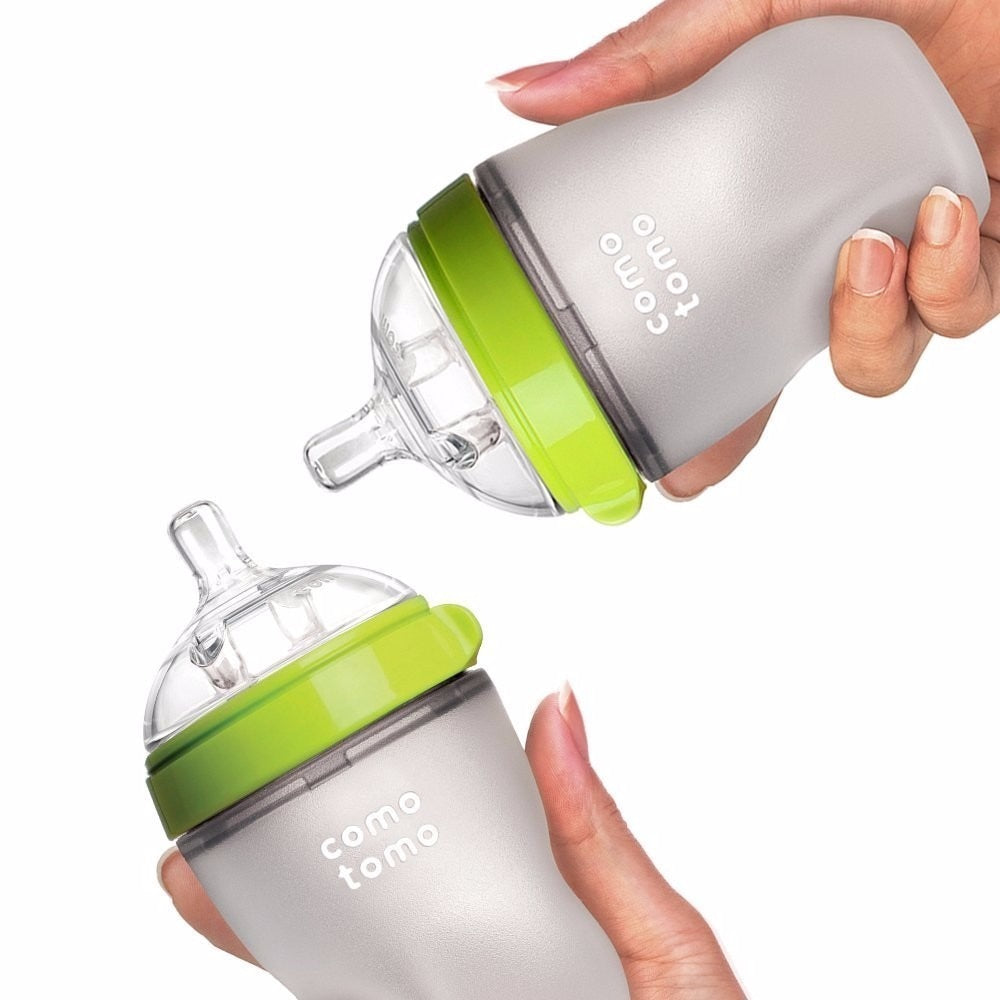 Baby bottle with handle 